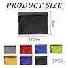 7-Piece Canvas Wallet, Portable Coin Wallet, Mini Canvas Storage Bag,