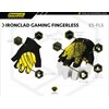 Ironclad Gaming Gloves, Half Finger Coverage, Precision Fit, Performance Silicone