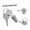 Gatuida 1set Zinc Alloy Cabinet High Security Keyed Lock for
