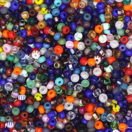 Czech Glass Seed Bead ~ Size 8/0 ~ Vial Tube Multi Mix Colors & Finishes