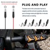 4pcs Motorcycle Turn Signals LED,Motorcycles Blinkers with Amber Lights＆Wiring Harness