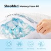 Shredded Memory Foam Pillows for Hot Sleepers, Cooling Adjustable Bed