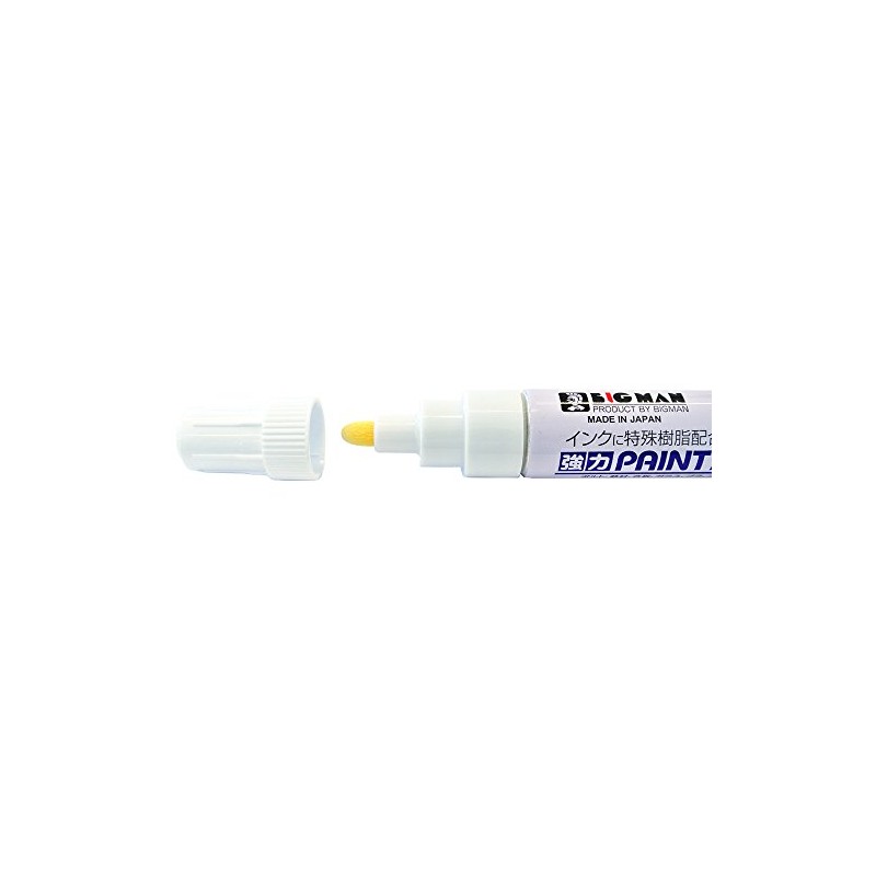 Bigman TSB-23 Strong Paint Marker, Bold Point, White