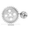 2 Sets Bevel Gear Zinc Alloy Aluminum Bearing 22mm Industrial