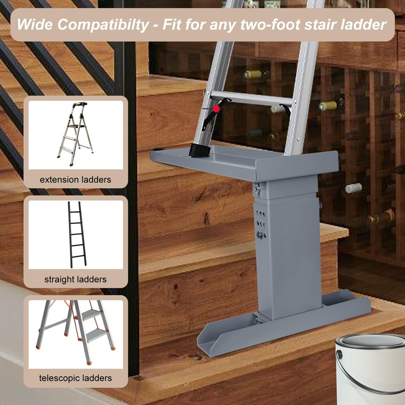 TOPTGO Ladder Stabilizer,Extended Ladder Stabilizer for Extension Ladders,Straight Ladders,Telescopic ladders,with