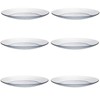 Duralex Lys Clear Glass 11 Inch Dinner Plate, Set Of