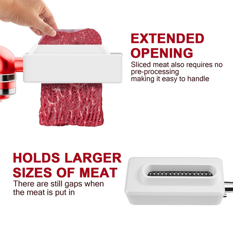 Professional Meat Tenderizer for KitchenAid Mixer, Meat Tenderizer Machine, Dishwasher-Safe