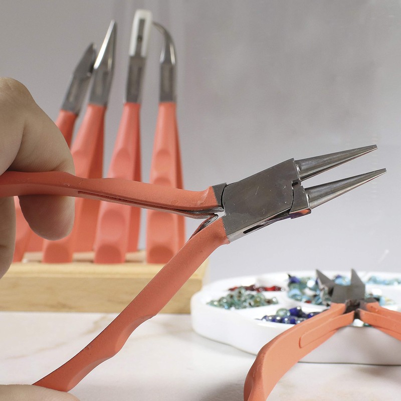 The Beadsmith 5.75" (145mm) Satin Touch 6-pc Plier Set &