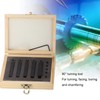 5PCs Carbide Turning Tool Indexable Set 5/16‑Inch for Surface‑Cutting /