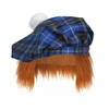 The Dragons Den Blue Hunting Tartan Tam-O-Shanter With Ginger Hair