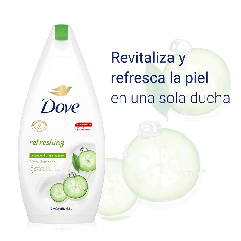 Dove Fresh Touch Shower Gel 16.9oz (500ml)