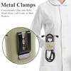Czzmy PU Leather Stethoscope Holder with Clip for Belt, Stethoscope