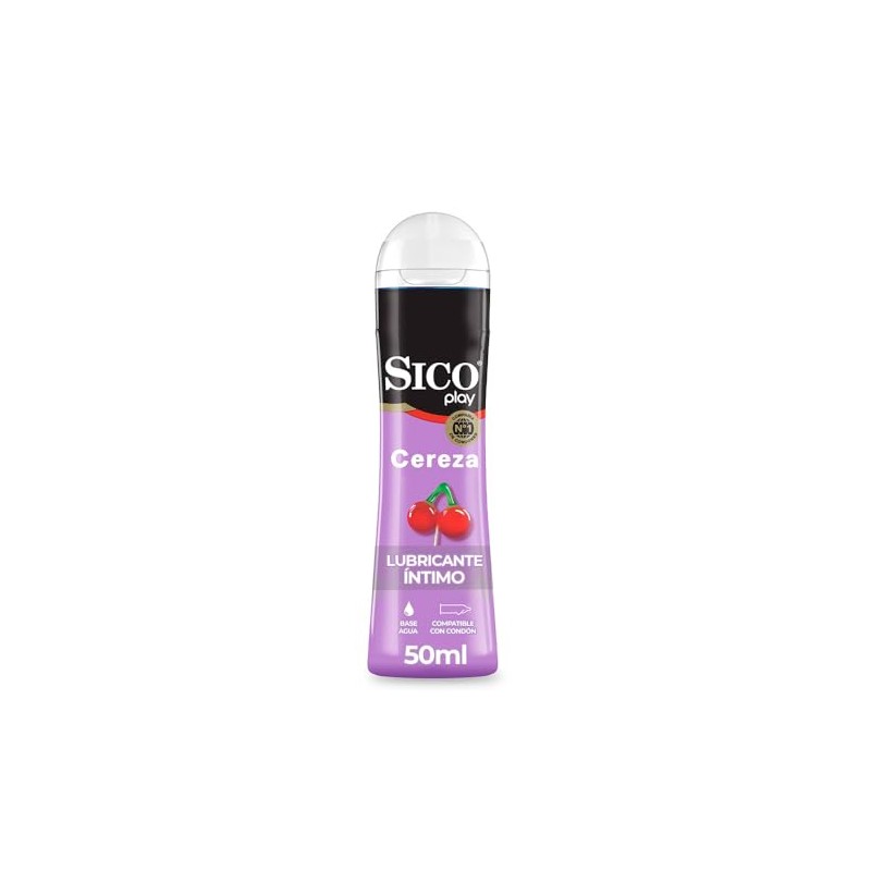 Sico Play ¡Cereza! Lubricante Íntimo Sabor cereza envase de 50