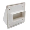 Kair White Cowled Outlet Grille 155mm External Dimension Wall Vent
