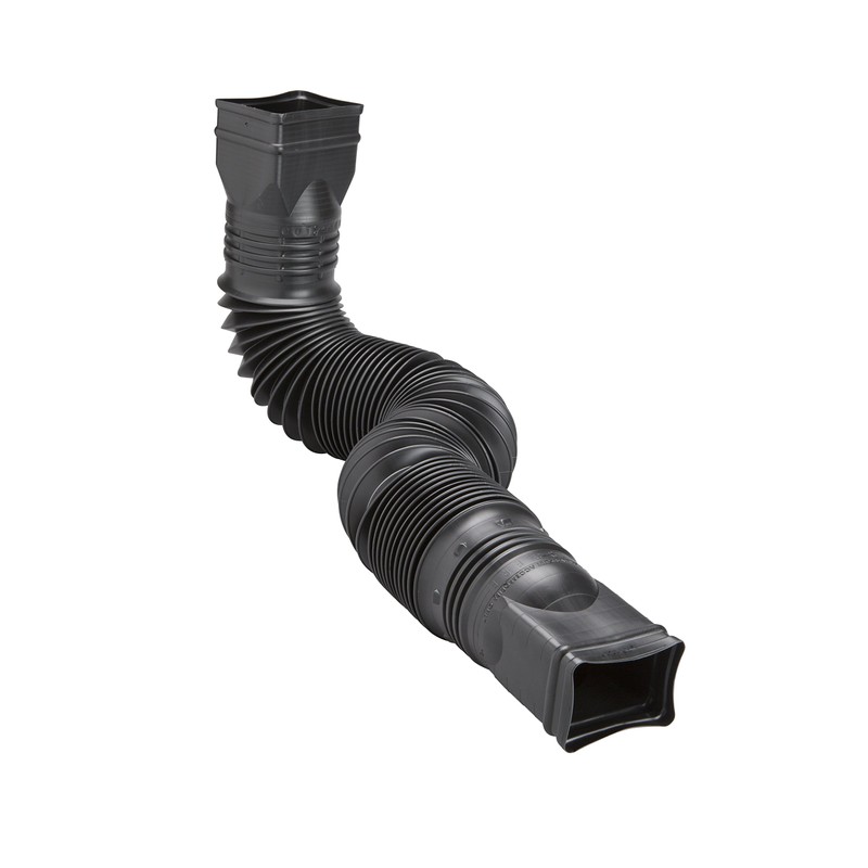 Amerimax Home Products 85015 Flex-A-Spout Downspout Extension, Black