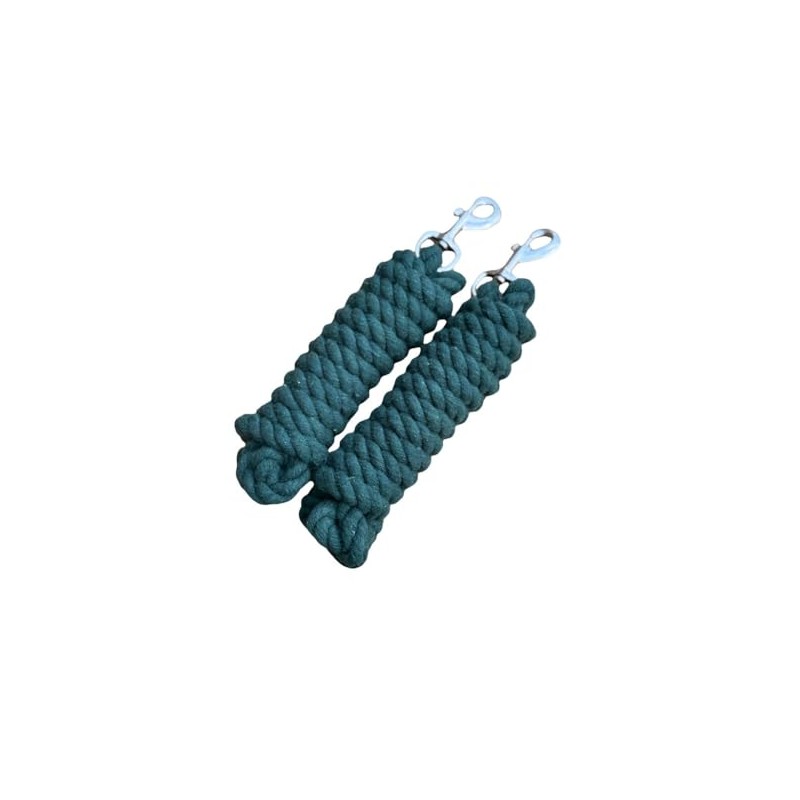 Pack of 2 Solid Cotton Lead Rope for Horses and