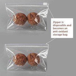 HSLFUAI 50PCS Zip Lock Bags | Jewelry Bags Clear Plastic Transparent PVC With Zipper Closure, Jewelry Bag (5.11"*5.11") Small Plastic Bags For Jewelry (13 * 13cm 5.11 * 5.11 inch)