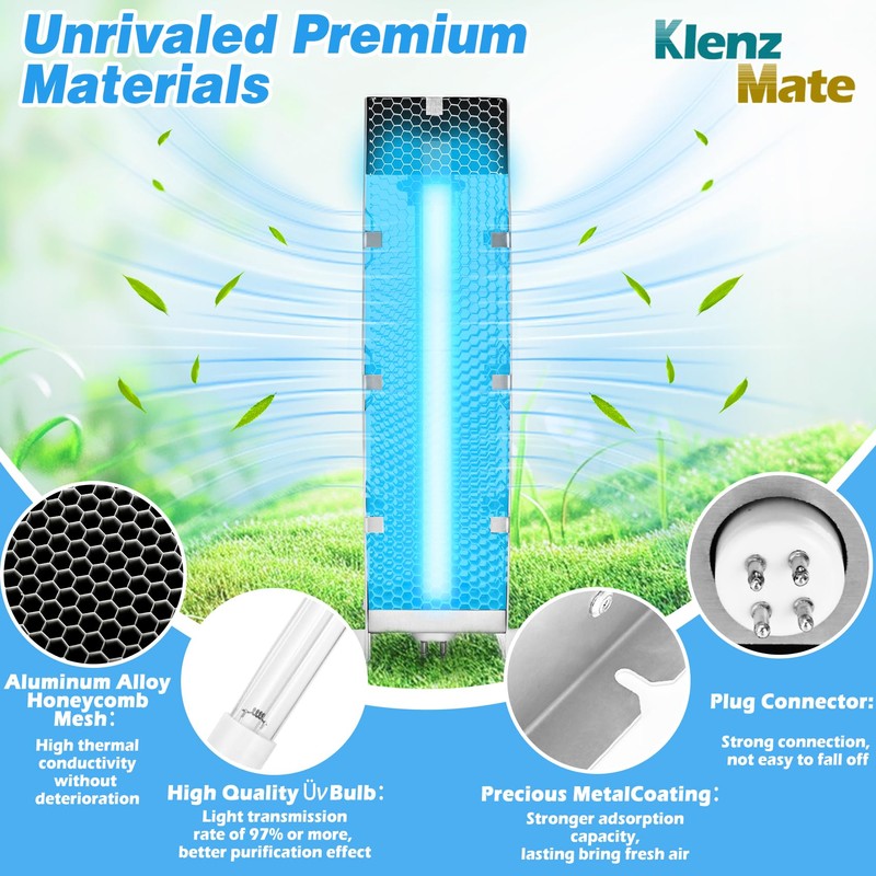 2 PCS Upgrade Air Scrubber Advanced Replacement Bulb, Photocatalytic Oxidation