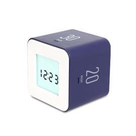 mooas Multi-Cube Timer/Rotate Timer, Simple Operation, Clock & Alarm (Violet)