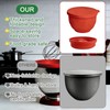Upgraded Collapsible Silicone Bowl Liners for 5 Qt KitchenAid Tilt-Head