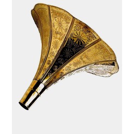 Gramophone Brass Embossed Horn Full Size Collectable Ornament Retro NEW