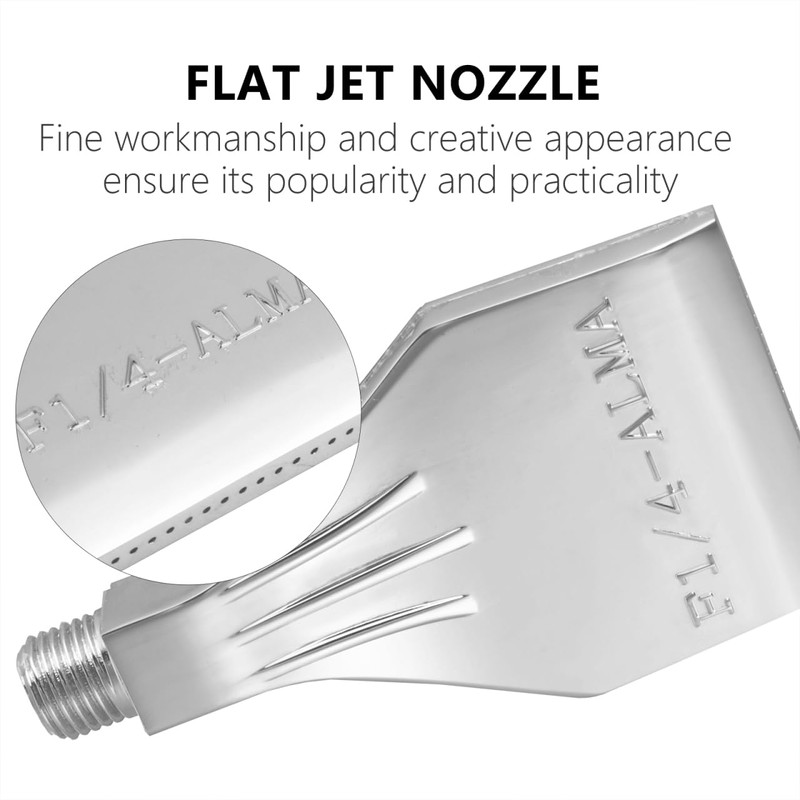 VILLCASE Flat Nozzle Aluminium Alloy Thread Air Blow Flat End