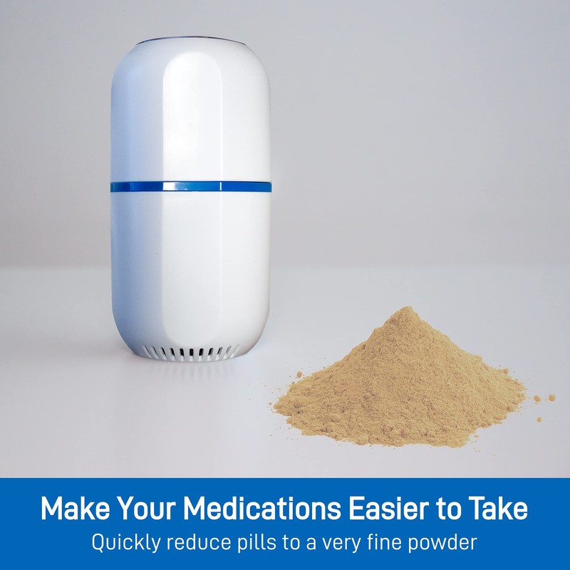 Electric Pill Crusher Grinder - Fine Powder Electronic Pulverizer for