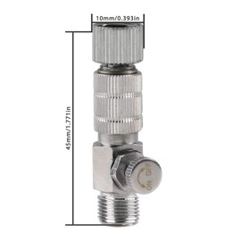 SAGUD Airbrush Quick Release Disconnect Coupler with Extra 4 Male Fitting 5 O-Ring Kit, 1/8 Male -1/8 Female Hose Connections(Adjust Air Pressure)