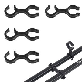 [MNWMNW] 杖ホルダー 4Pcs 8字型 アウトドア用品 登山用品 ダブルロッドバックルコネクター ABS樹脂 耐久性 ハード （アウトドア／キャンプ／登山／スノー）