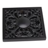 Floor Drain Quadrate Antique European Style Copper Stainless Steel Odor