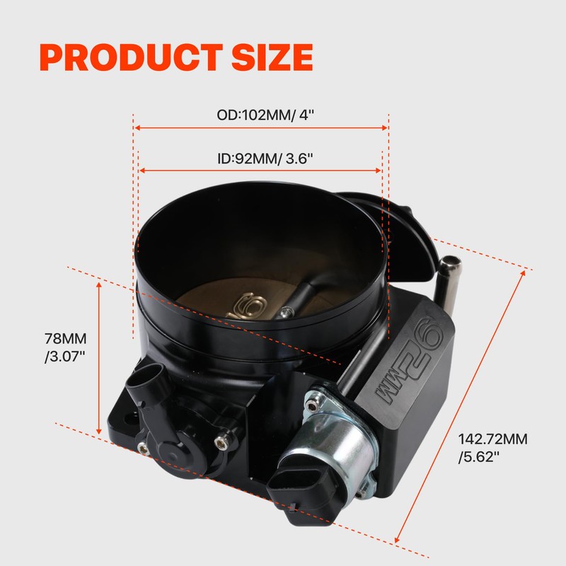 Talynx 92mm Throttle Body Assembly with TPS IAC for GM