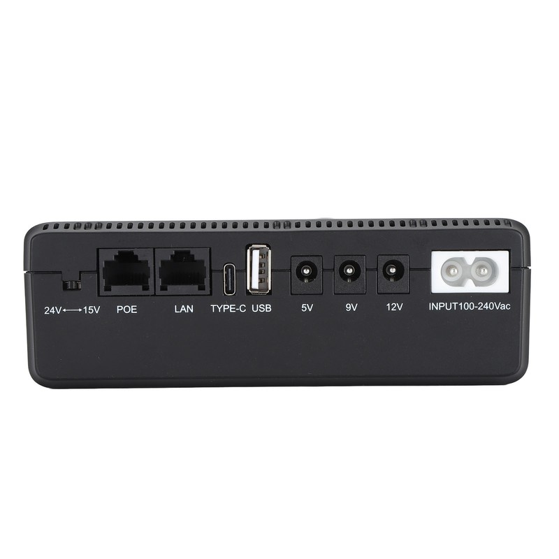 8800mAh UPS Battery Backup POE 15V 24V Port USB 5V