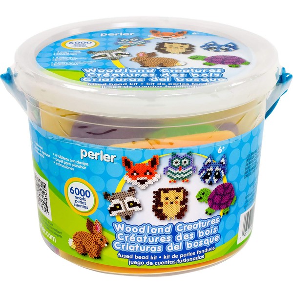 Perler Woodland Creatures Fuse Bead Bucket Craft Activity Kit, 6006