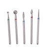 5pcs Diamond Nail Machine Drill Bit Nail Foot Cuticle Clean
