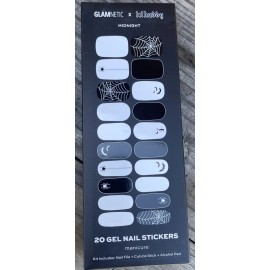 Glamnetic BNIB Glamnetic X Lilhuddy Gel Nail Sticker Kit Midnight Sealed In Plastic
