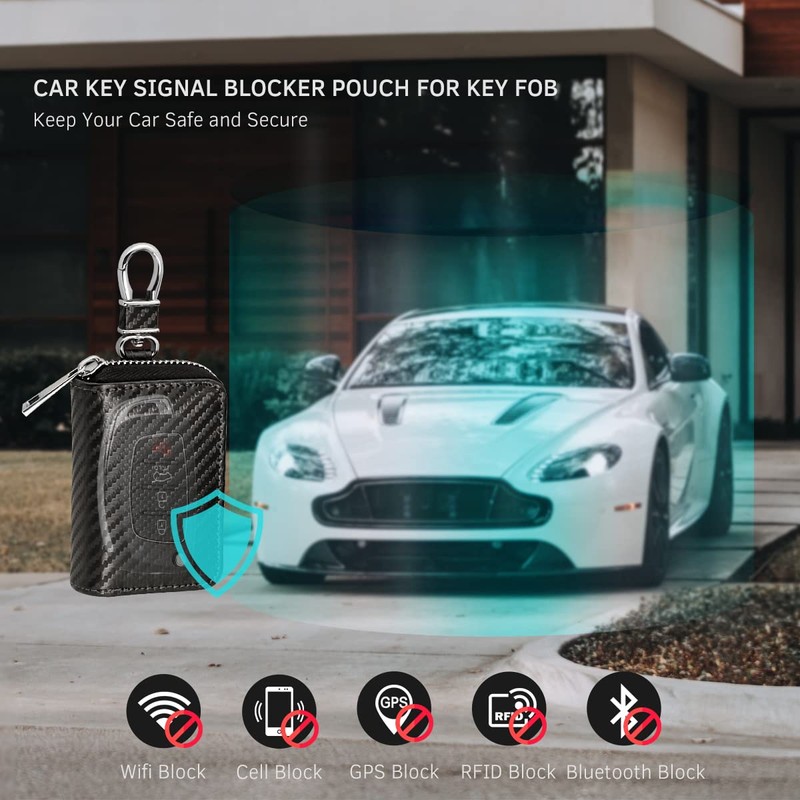 Faraday Pouch for Car Keys, Kolaura Car Key Signal Blocker