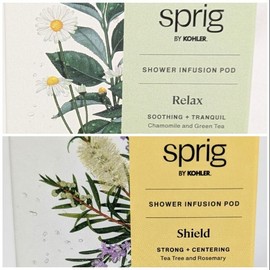 Kohler NEW 2-PACK KOHLER Sprig Infusion Shower Pods - RELAX Chamomile + SHIELD Tea Tree