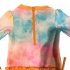 Rufflebutts Rashguard One Piece Bathing Suit Long Sleeve Tie Dye