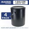 Master Elite 1 Gallon Plastic Paint Can Bucket, Pack of