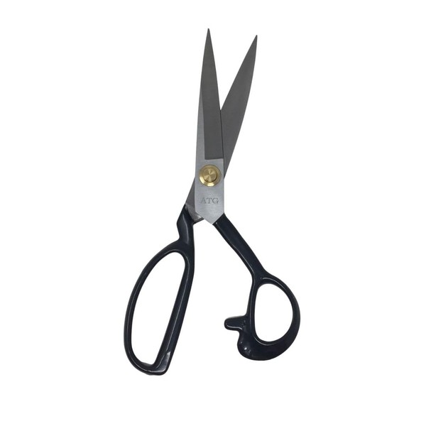 ATG® Sattler – Tailor's Scissors – Precision and Comfort in Every Cut | Fabric Scissors | Stainless Special Steel | Tarpaulin Scissors | Ergonomic Rubberised Comfort Grip (Length 23 cm) | PVC Scissors