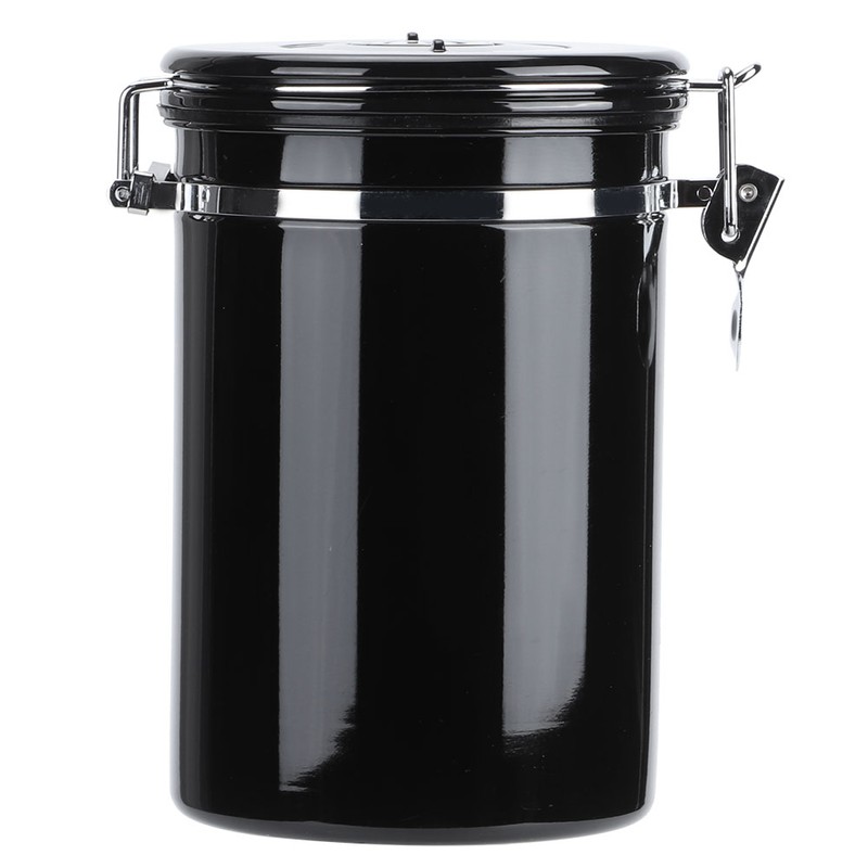Stainless Steel Sealed Canister Coffee Bean Flour Sugar Container Holder