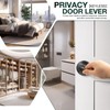 GOBEKOR 2 Pack Privacy Door Levers Interior Oil Rubbed Bronze
