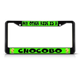 Fastasticdeals My Other Ride is A Chocobo License Plate Frame Tag Holder Cover