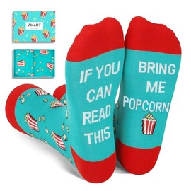 Zmart Popcorn Gifts Movie Lover Gifts - Popcorn Socks Corn Socks, Bring Me Popcorn