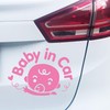 P004 Baby in Car Sticker 14 cm x 10 cm