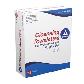 Dynarex Cleansing Towelettes 5 X 7" Individual Packet (#1301, Sold Per Box)