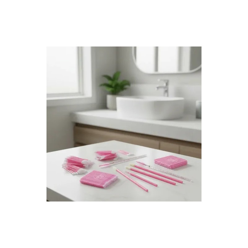 100 Microbrush+50 Cepillos+50 Lip Brush Para Pestañas