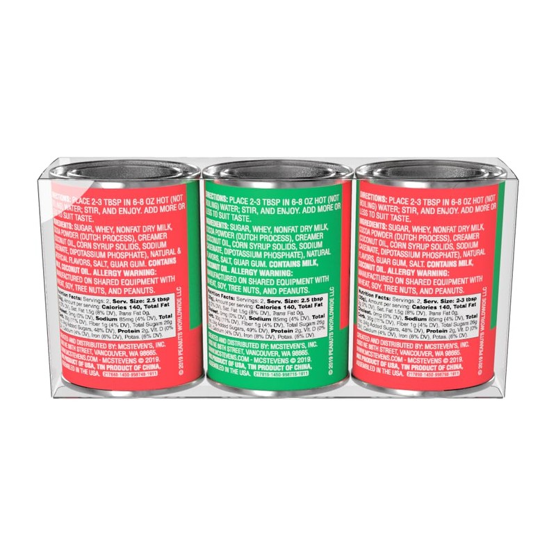 Peanuts Holiday Cocoa Gift Set, 2.5 Ounce (Pack of 3)