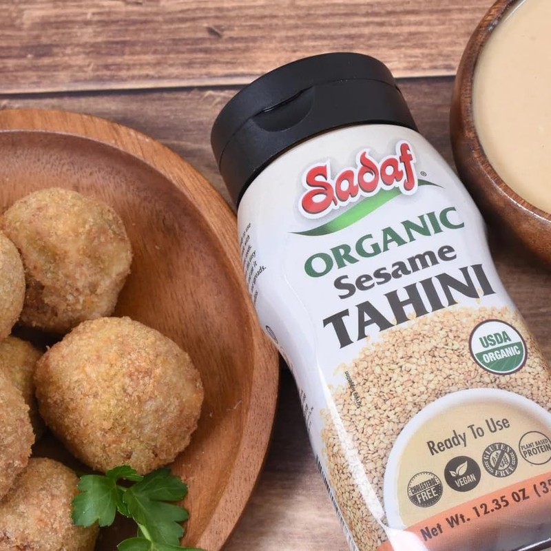 Sadaf Organic Sesame Tahini in Squeeze Bottle - Organic Certified