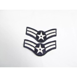 New Pair Air Force USAF 3" Airman First Class AIC Blue Uniform Rank E3 2ea 4C1